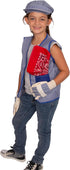 Set 3 Set Tigerdoe Kids Train Engineer Costume - PC -Train Conductor Hat, Vest, Red Bandana and Gloves -Childs