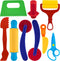 Dough Play Tool Kit for Kids, 9 PCS Basic Dough Starter Set