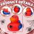 24 Leyndo Pcs Spider Rubber Duck Bulk Spider Birthday Party Decoration Favors Squeaky Red Blue Duck for Bathtub