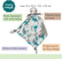 Mary Meyer Little Knottie Lovey Security Blanket, 10 x 10-Inches, Sloth Design