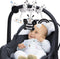 FPVERA Infant Car Seat Toys, Adjustable Mobile Activity Arch with Music, Travel Toy for Babies 0-6 Months, Black