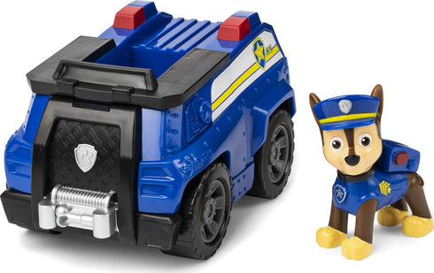 Paw Patrol Chase’s Patrol Cruiser Vehicle with Collectible Figure - for Kids Aged 3 and Up, Multicolor