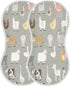 YETTASBIN Farm Animal Muslin Baby Burp Cloth, Super Soft Absorbent Cotton Burp Rag Baby Bibs Feeding Cloth for Newborn