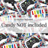 Game On! Video Gamer Birthday Party Mini Chocolate Candy Bar Sticker Wrappers - 45 Labels by AmandaCreation