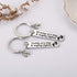 Ralukiia NICU Dad Mom Preemie Baby Gift - Mommy/Daddy of A Tiny Mighty Fighter Keychain