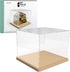 Hands Craft Miniatures Dollhouse Display Case | Acrylic Dust Cover & Wooden