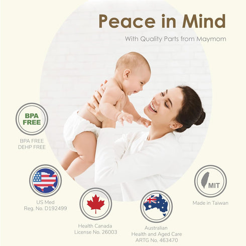 Maymom Solid Lids Aka Travel Caps w/Sealing Ring Compatible with Avent Bottle; Cap Replace Avent Natural Bottle Screw