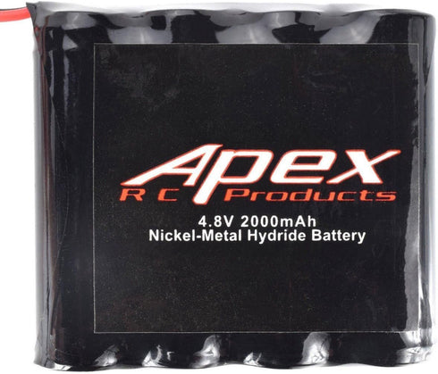 Apex RC Products 4.8v 2000Mah NiMh Flat Receiver Battery #7300