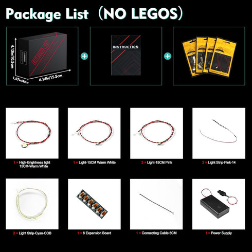 VONADO LED Light Kit for Lego Stitch 43249 Disney (No Models Only Light), Remote Control Creative Lighting Set