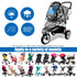 Universal Stroller Rain Cover, Waterproof Windproof Protection, Baby Travel Weather Shield from Dust Snow, Clear