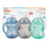 Nuby Clik-It Soft Spout No-Spill Training Sippy Cup with Handles - 10 Oz, 3-Pack, Neutral, 4+ Months