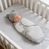 Set 0-3 3-Pack Baby Swaddle Sleep Sack with Hat for months Soft Cotton Newborn Wearable Swaddle Wrap for Girls Boys