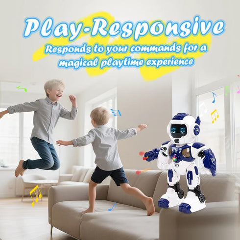 Programmable Kids Robot Toys, Remote Control Robot, Robot with Recorded Voice Music Dance Control, Gift for Toddler