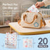 KIIS Disposable Baby Bibs, Waterproof Smock Bibs, Full Coverage for Toddlers & Kids, Mess-Free Feeding for Travel
