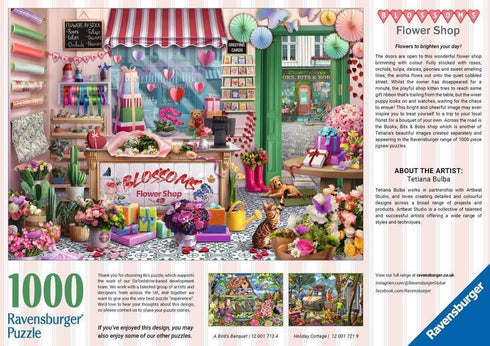 1000 Ravensburger Blossoms Flower Shop Piece Puzzle for Adults