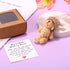 TOYMIS 1 Set Mini Plush Worry Bear with A Hat, Handmade Positive Small Plush Bear in A Box with Encouragement Little
