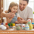 8PCS 3 LovesTown Wooden Easter Eggs, Colors Wooden Eggs for Crafts Chicken Nesting Dyeable Food Toy