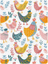 KICPOAY 52x28 Chick Happy Easter Toddler Bed Crib Sheets Baby Crib Sheets Cover for Soft Mini Crib Mattress