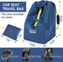 Car Seat Travel Bag for Airplane - Fits Infant Car Seats, Convertible Car Seats, Booster Seats, Car Seat Bases