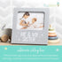 tiny ideas Me and My Sister Picture Frame - Baby Keepsake Frame for Sibling Gifts, 4x6 Photo Insert, Gray