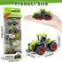 5 Pack 3 4 5 6 7 8 Diecast Farm Tractor Toy, Toddlers Farm Toys Tractor Vehicles with Combine Harvester, Forage