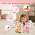 Easter Bunny Toy, Rabbit Interactive Hopping Electronic Pet Plush Bunny Toy with Sounds and Movements Animated Walking