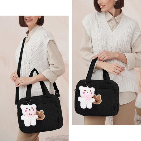 Baby Diaper Bag Tote, Mommy Bag Cute Baby Nappy Bag Crossbody Travel Diaper Tote Multifunction Baby Storage Bag
