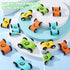 24 Pcs Wooden Cars for Ramp, Replacement Car Toy Vehicle Play Sets for Toddlers Age 3+