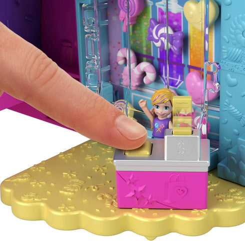 Polly Pocket Travel Toy | Gumball Bear Playset with 2 Micro Dolls & 26 Accessories | Compact Animal Toy