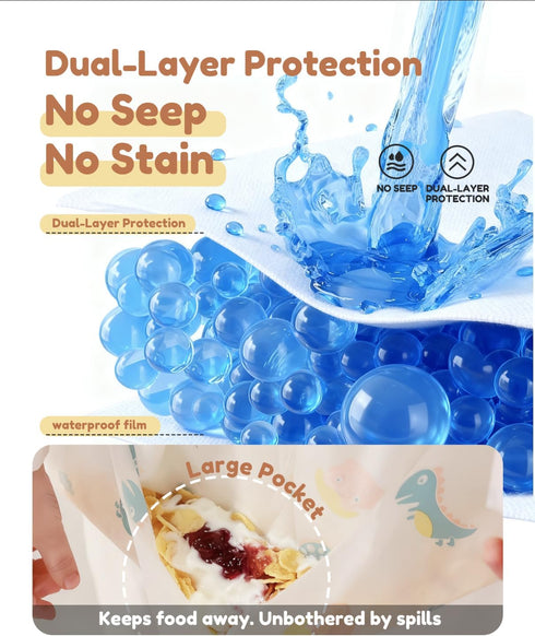 SauGonb 16/36 Disposable Baby Bibs for Baby Boys and Girls - Long Sleeve Bib Individually Wrapped Waterproof Baby Bibs