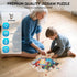 500 Decor,12.8x23.2 inch Ixfyloop Lighthouse Wooden Puzzles for Adults, Seashell Jigsaw Puzzles Pieces, Unique Design