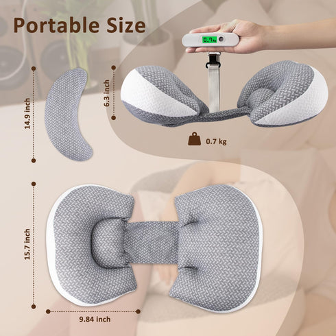 Chilling Home Pregnancy Pillow for Sleeping Portable, Maternity Pillow for Side Sleeper, Travel Wedge Pillow, Body