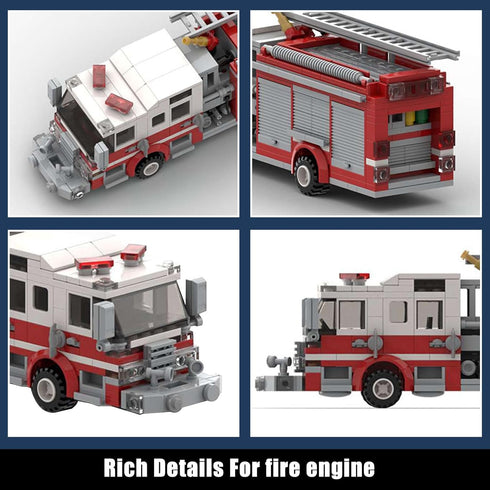 RWSEFK Set, Set, 422 Firetruck Building Blocks Small Firemech Model Kit, Fire Engine Toy Pcs Bedroom Decorations, Gift