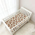 CZXW 52" 28" Wild Leopard Pattern Crib Sheets Fitted x Natural Cotton Soft & Breathable for Baby Crib Mattress