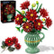 PLAXSOON Dahlia Flowers Building Set, Flower Bouquet Gift for Mothday Day Botanical