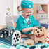 G.C 22Pcs Dog Toys Doctor Kit, Interactive Stuffed Dog Vet Kit for Pretend Play, Gifts for Kids Girls Ages 3-6+