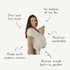 8-35 lbs mushie Baby Wrap Carrier | Organic Cotton and Elastane | Infant Sling for Newborn and Babies (Roman Green)