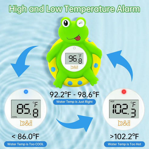 b&h Baby Bath Thermometer & Room Thermometer, Easy to Read Display, BPA-Free, Digital Water Thermometer Floating Toy