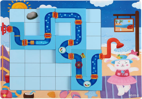 Logical Puzzle,Sequence Matching Game,with Cards30 Scenes,STEM Educational Toys for Kids,Stocking Stuffers for