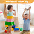 Stoie's Wooden Toddler Musical Instruments with Drum, Flute, Hand Bells, Cymbals, Castanets, Triangle, for Babies