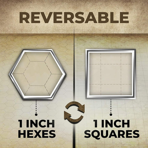 Dungeons & Dragons Game Mat (23x27): Ultimate DND Board Game Battle Map with Dice Set