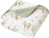 100% 40"x36" Konssy Muslin Baby Blankets for Girls Boys, Cotton Crib Blanket for Infant Toddler, Super Soft