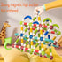 CLNENSOO 85PCS 3+ Extendable Magnetic Toy Montessori Toys for Boys & Girls,STEM Education Building Blocks,Pop Tubes