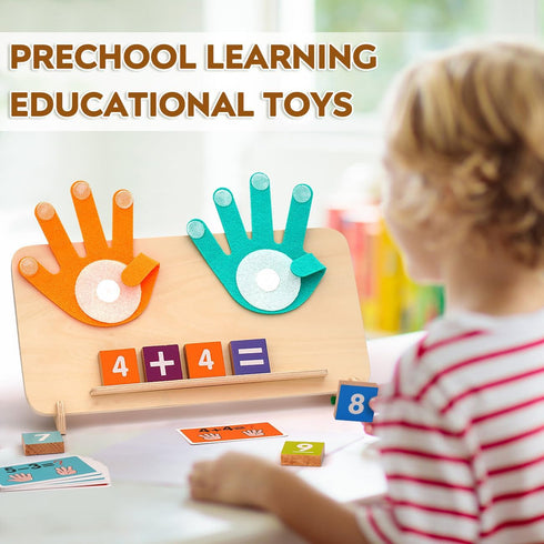 Preschool Learning Toys for Toddlers 2-4, Educational Math Manipulatives Number Counting Blocks, Montessori Gifts