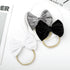 YanJie Handmade Velvet Hairband - Stretchy Nylon Headbands & Baby Bows for Girls, 4.5 Black-Velvet, 3 Count