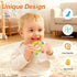 0-6 0-6 6-12 Baby Teether for Months, Soft Silicone Teething Toy, Freezer Safe Cooling Relief, Easy Grip Design, BPA