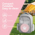 Liazonkj Portable Foldable Toddler Travel Potty - Medium Pink Potty Seat, Emergency Toilet for Car Camping Hiking