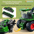 GoolRC Remote Control Tractor Farm Harvester, 1:24 Scale RC Truck with Spray/Light/Sound Effects, 2 Batteries