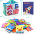MoraBaby 26 0 1 2 3 Pieces Soft Alphabet Cards with Cloth Storage Bag for Babies Infants, Toddlers and Kids ABCs