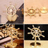 Spinner Brass Boat Helmsman Puts, Creative Metal Fidget Spinner Crafts, Copper Extractor Artifact Detachable Gift